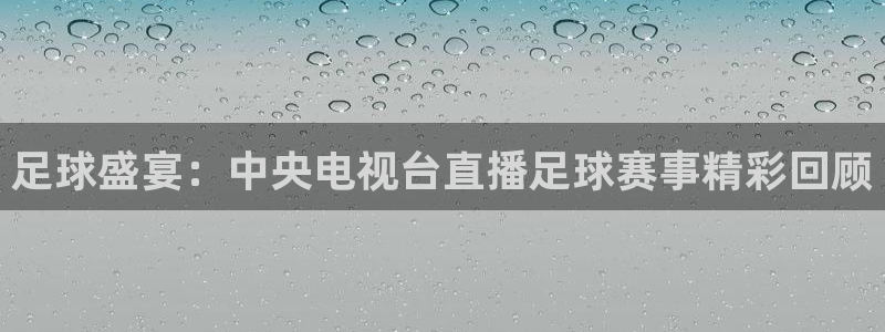 足球盛宴：中央电视台直播足球赛事精彩回顾